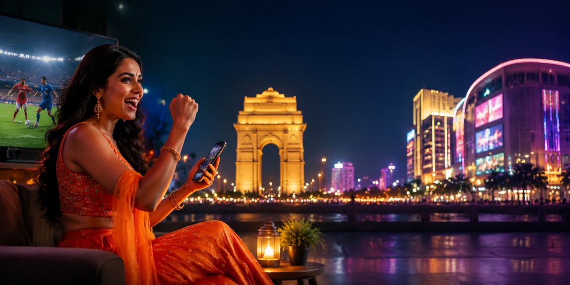 Lottery players checking results near India Gate in Delhi